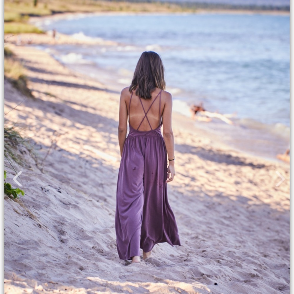S spaghetti strap marsala romper (from a boutique)